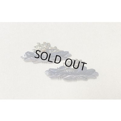 Photo1: Menuki - Samurai on Boat -