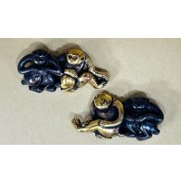  Menuki - 2 Monkeys -