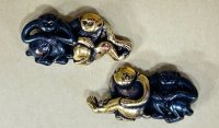  Menuki - 2 Monkeys -