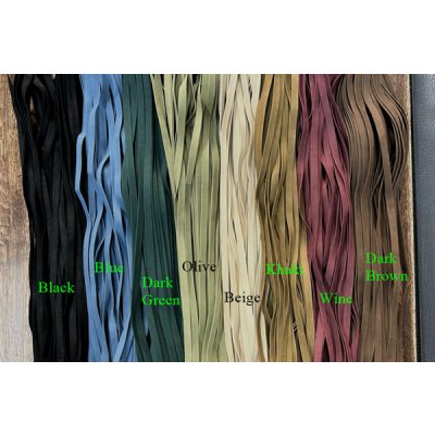 Photo1: Tsuka-gawa Nubuck Cord 8mm wide 1m