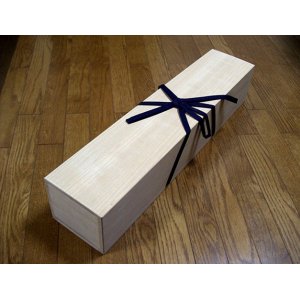 Photo: Wooden Sword Box for 1 or 2 Katana (Shirasaya or Koshirae)