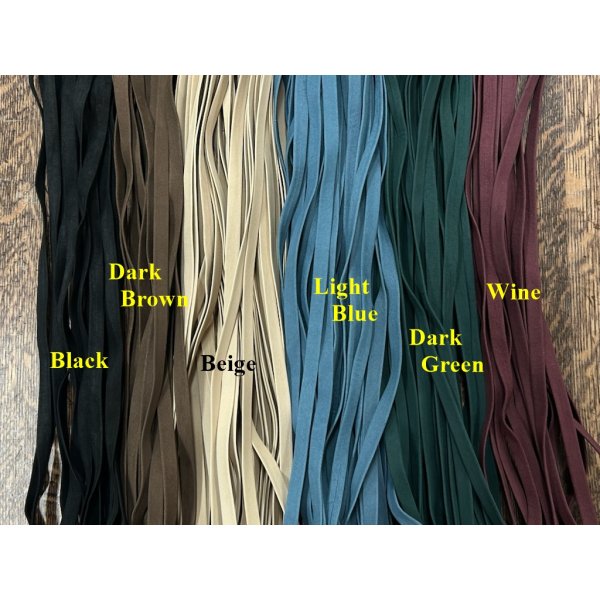 Photo1: Tsuka-gawa Nubuck Cord 8mm wide 1m (1)