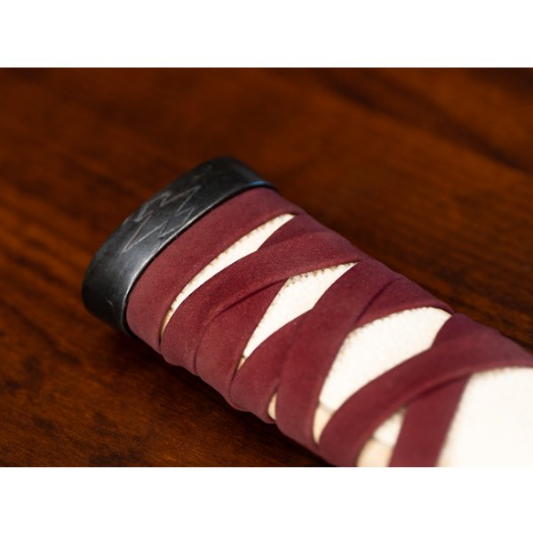 Photo10: Tsuka-gawa Nubuck Cord 8mm wide 1m (10)