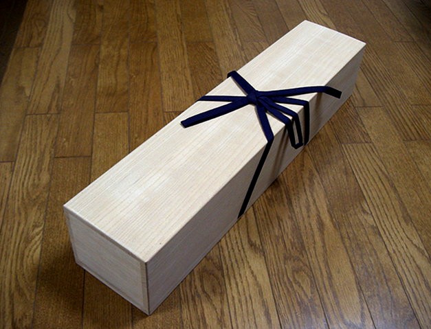 Photo1: Wooden Sword Box for 1 or 2 Katana (Shirasaya or Koshirae) (1)